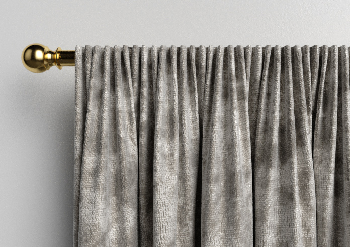 Cyrus Crushed Velvet, Bright Silver - Made to Measure Curtains - Image 9